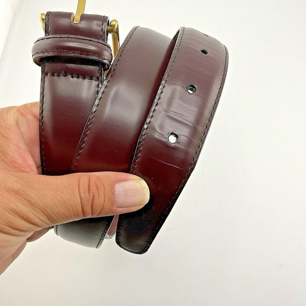 Brighton Men's Belt Genuine English‎ Calf Leather on Glove Leather Size 38